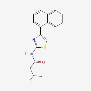 3-methyl-N-[4-(naphthalen-1-yl)-1,3-thiazol-2-yl]butanamide