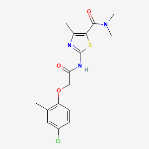 2-{[(4-chloro-2-methylphenoxy)acetyl]amino}-N,N,4-trimethyl-1,3-thiazole-5-carboxamide