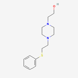 molecular formula C14H22N2OS B11117130 Ethanol, 2-[4-(2-phenylthioethyl)-1-piperazinyl]- 