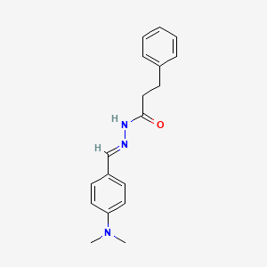 N'-[(E)-[4-(Dimethylamino)phenyl]methylidene]-3-phenylpropanehydrazide