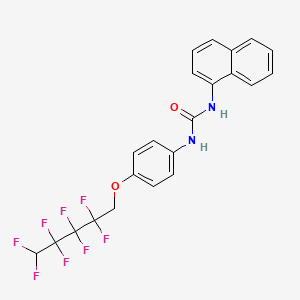 N-(1-Naphthyl)-N'-{4-[(2,2,3,3,4,4,5,5-octafluoropentyl)oxy]phenyl}urea