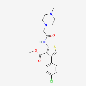 Methyl 4-(4-chlorophenyl)-2-{[(4-methylpiperazin-1-yl)acetyl]amino}thiophene-3-carboxylate