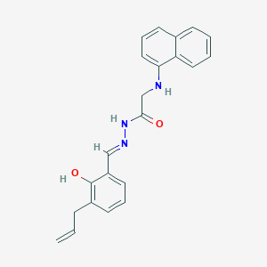 molecular formula C22H21N3O2 B11117160 N'-[(1E)-(3-allyl-2-hydroxyphenyl)methylene]-2-(1-naphthylamino)acetohydrazide 