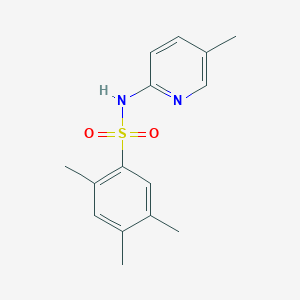 molecular formula C15H18N2O2S B11117196 2,4,5-trimethyl-N-(5-methylpyridin-2-yl)benzenesulfonamide 