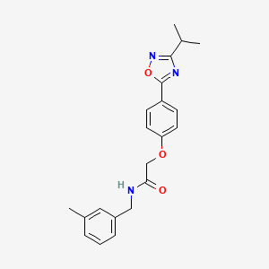 N-(3-methylbenzyl)-2-{4-[3-(propan-2-yl)-1,2,4-oxadiazol-5-yl]phenoxy}acetamide