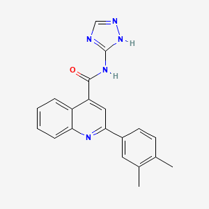 2-(3,4-dimethylphenyl)-N-(1H-1,2,4-triazol-3-yl)quinoline-4-carboxamide