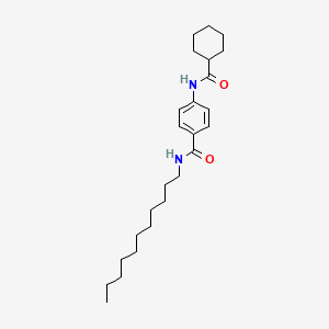 molecular formula C25H40N2O2 B11117341 4-[(cyclohexylcarbonyl)amino]-N-undecylbenzamide 