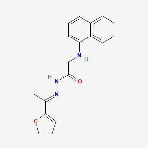 N'-[(1E)-1-(Furan-2-YL)ethylidene]-2-[(naphthalen-1-YL)amino]acetohydrazide