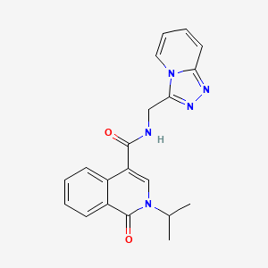 molecular formula C20H19N5O2 B11117372 2-isopropyl-1-oxo-N-([1,2,4]triazolo[4,3-a]pyridin-3-ylmethyl)-1,2-dihydro-4-isoquinolinecarboxamide 