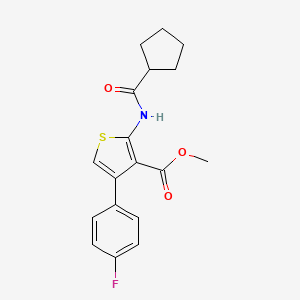 Methyl 2-[(cyclopentylcarbonyl)amino]-4-(4-fluorophenyl)thiophene-3-carboxylate