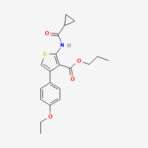 Propyl 2-[(cyclopropylcarbonyl)amino]-4-(4-ethoxyphenyl)thiophene-3-carboxylate