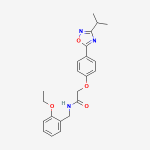 N-(2-ethoxybenzyl)-2-{4-[3-(propan-2-yl)-1,2,4-oxadiazol-5-yl]phenoxy}acetamide