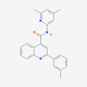 molecular formula C24H21N3O B11117406 N-(4,6-dimethylpyridin-2-yl)-2-(3-methylphenyl)quinoline-4-carboxamide 