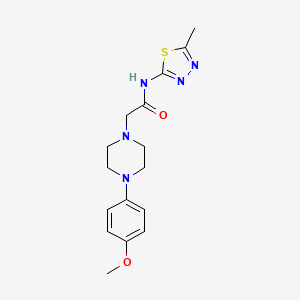 2-[4-(4-methoxyphenyl)piperazin-1-yl]-N-(5-methyl-1,3,4-thiadiazol-2-yl)acetamide