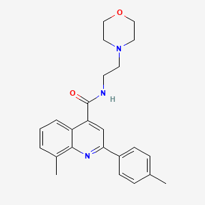 8-methyl-2-(4-methylphenyl)-N-[2-(morpholin-4-yl)ethyl]quinoline-4-carboxamide