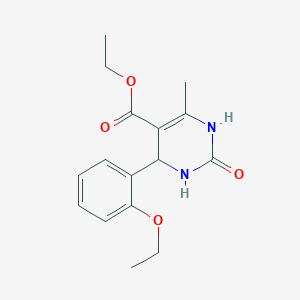 molecular formula C16H20N2O4 B11117443 Ethyl 6-(2-ethoxyphenyl)-2-hydroxy-4-methyl-1,6-dihydropyrimidine-5-carboxylate 