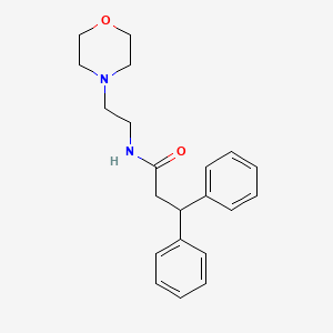 N-[2-(morpholin-4-yl)ethyl]-3,3-diphenylpropanamide