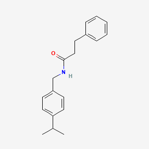 molecular formula C19H23NO B11117488 N-(4-Isopropylbenzyl)-3-phenylpropanamide 