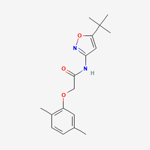 molecular formula C17H22N2O3 B11117491 N-(5-tert-butyl-1,2-oxazol-3-yl)-2-(2,5-dimethylphenoxy)acetamide 