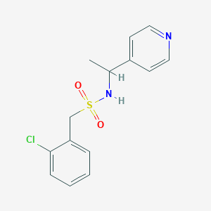 1-(2-chlorophenyl)-N-[1-(pyridin-4-yl)ethyl]methanesulfonamide