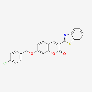 3-(1,3-benzothiazol-2-yl)-7-[(4-chlorobenzyl)oxy]-2H-chromen-2-one