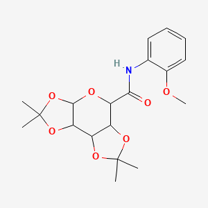 molecular formula C19H25NO7 B11117574 N-(2-methoxyphenyl)-4,4,11,11-tetramethyl-3,5,7,10,12-pentaoxatricyclo[7.3.0.02,6]dodecane-8-carboxamide 