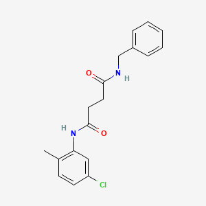 molecular formula C18H19ClN2O2 B11117614 N-benzyl-N'-(5-chloro-2-methylphenyl)butanediamide 