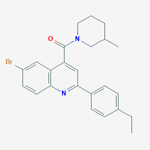 [6-Bromo-2-(4-ethylphenyl)quinolin-4-yl](3-methylpiperidin-1-yl)methanone