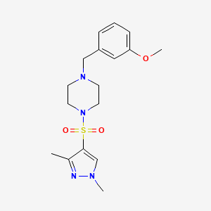 1,3-dimethyl-1H-pyrazol-4-yl [4-(3-methoxybenzyl)piperazino] sulfone