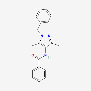 N-(1-benzyl-3,5-dimethyl-1H-pyrazol-4-yl)benzamide