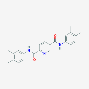 molecular formula C23H23N3O2 B11117736 N,N'-bis(3,4-dimethylphenyl)pyridine-2,5-dicarboxamide 