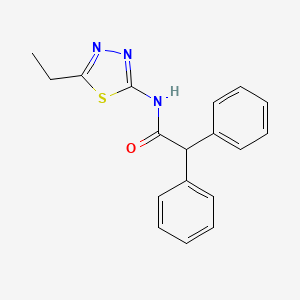 N-(5-ethyl-1,3,4-thiadiazol-2-yl)-2,2-diphenylacetamide