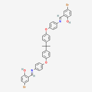 2,2'-{propane-2,2-diylbis[benzene-4,1-diyloxybenzene-4,1-diylnitrilo(E)methylylidene]}bis(4-bromophenol)