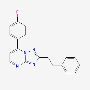 7-(4-Fluorophenyl)-2-phenethyl[1,2,4]triazolo[1,5-a]pyrimidine