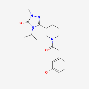 4-isopropyl-3-(1-(2-(3-methoxyphenyl)acetyl)piperidin-3-yl)-1-methyl-1H-1,2,4-triazol-5(4H)-one