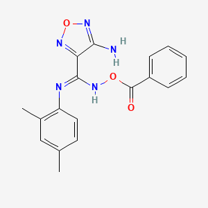 4-amino-N-(2,4-dimethylphenyl)-N'-[(phenylcarbonyl)oxy]-1,2,5-oxadiazole-3-carboximidamide