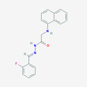 N'-[(E)-(2-Fluorophenyl)methylidene]-2-[(naphthalen-1-YL)amino]acetohydrazide