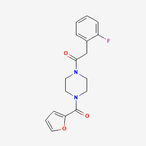 2-(2-Fluorophenyl)-1-[4-(furan-2-ylcarbonyl)piperazin-1-yl]ethanone