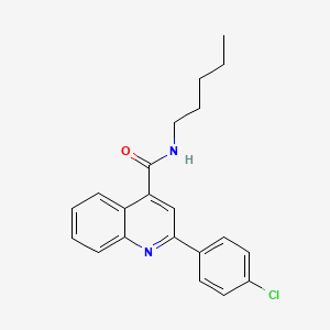 2-(4-chlorophenyl)-N-pentylquinoline-4-carboxamide