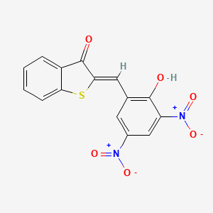 (2Z)-2-(2-hydroxy-3,5-dinitrobenzylidene)-1-benzothiophen-3(2H)-one