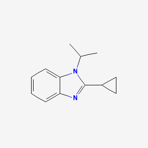 molecular formula C13H16N2 B11117900 2-cyclopropyl-1-(propan-2-yl)-1H-benzimidazole 