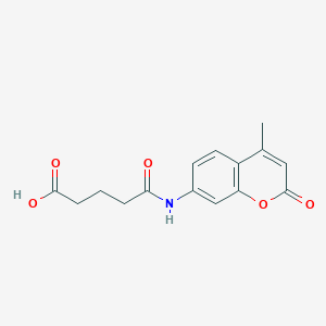 5-[(4-methyl-2-oxo-2H-chromen-7-yl)amino]-5-oxopentanoic acid