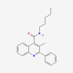 3-methyl-N-pentyl-2-phenylquinoline-4-carboxamide