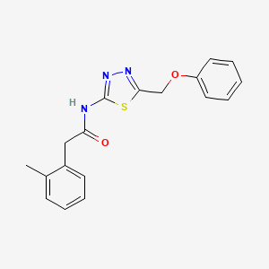 2-(2-methylphenyl)-N-[5-(phenoxymethyl)-1,3,4-thiadiazol-2-yl]acetamide