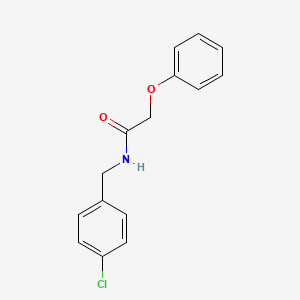 molecular formula C15H14ClNO2 B11118084 N-(4-chlorobenzyl)-2-phenoxyacetamide CAS No. 18861-22-8