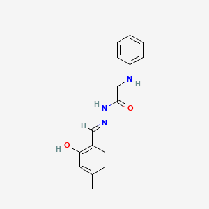 N'-[(E)-(2-Hydroxy-4-methylphenyl)methylidene]-2-[(4-methylphenyl)amino]acetohydrazide