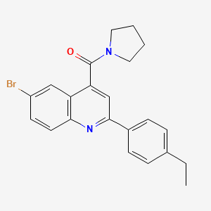 [6-Bromo-2-(4-ethylphenyl)quinolin-4-yl](pyrrolidin-1-yl)methanone