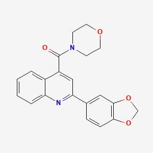 [2-(1,3-Benzodioxol-5-yl)quinolin-4-yl](morpholin-4-yl)methanone