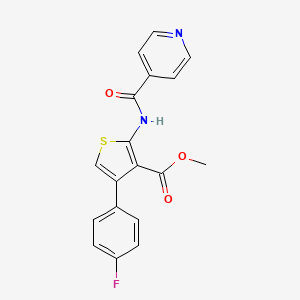 Methyl 4-(4-fluorophenyl)-2-[(pyridin-4-ylcarbonyl)amino]thiophene-3-carboxylate