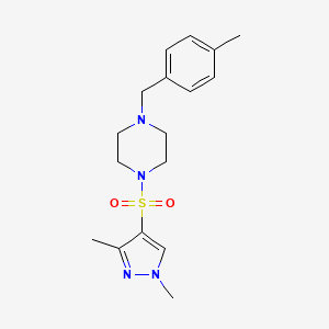 1-[(1,3-dimethyl-1H-pyrazol-4-yl)sulfonyl]-4-(4-methylbenzyl)piperazine